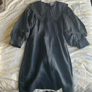 Ganni black dress brand new with tag